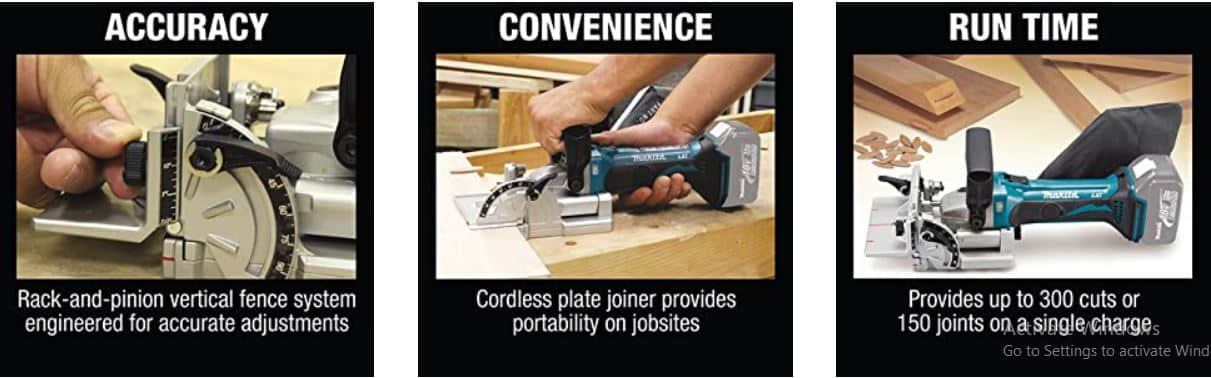 Makita wood joiner features