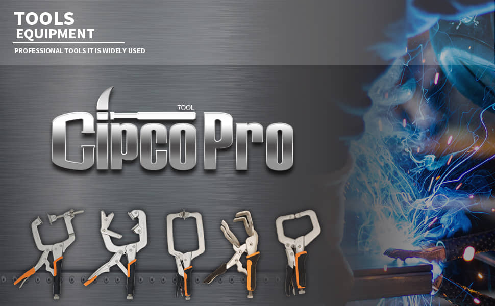 CIPCO PRO TOOL 6 Inch C Clamp Face Clamp Locking Plier