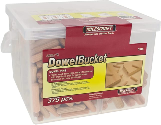 Milescraft dowel bucket Woodworking gift